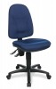 Bürodrehstuhl royalblau Lehnen-H.520mm Sitzfläche B450xT440mm o.Armlehnen