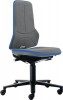 Arbeitsdrehstuhlset Neon m.Rollen/Keder blau Supertec Sitz-H.450-620mm