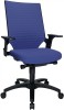 Bürodrehstuhl blau m.Autosynchrontechnik Sitz-H.420-550mm mit Armlehnen