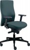 Bürodrehstuhl grau mit Synchrontechnik Sitzhöhe 400-520mm mit Armlehnen