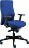 Bürodrehstuhl blau mit Synchrontechnik Sitzhöhe 400-520mm mit Armlehnen