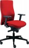 Bürodrehstuhl rot mit Synchrontechnik Sitzhöhe 400-520mm mit Armlehnen