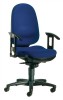 Bürodrehstuhl blau m.Synchrontechnik Sitzhöhe 420-550mm ohne Armlehnen
