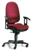 Bürodrehstuhl bordeauxrot m.Synchrontechnik Sitzhöhe 420-550mm ohne Armlehnen