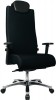 Bürodrehstuhl schwarz m.Punkt-Synchron-Mechanik Sitzh.440-520 m.Armlehnen 150kg