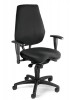 Bürodrehstuhl schwarz m.Punktsynchrontechnik Gestell schwarz Sitzhöhe 420-550mm