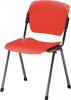 Stapelstuhl Sitz-/Rücken Kunststoff rot Gestell schwarz Rundrohr D.22mm