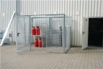 Gasflaschencontainer L.2400mmxB.1500mm verz.m.Dach
