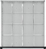 Schubladen-U.-Material f.Front-H.180/360 1/4 Teilung f.Werkbank