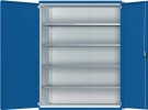 Schwerlastschrank 1950x1485x630 4 Böden grau/blau 1200kg