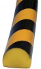 Schutzprofil Flächenschutz Typ C gelb-schwarz L.1000mm selbstklebend