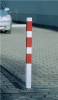 Sperrpfosten Stahl Erdanker/Dreikantverschl.H900xB70xT70 rot reklektierend/weiß