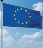 Flagge Querformat Europa B.1500xH.1000mm m.Kunststoff-Karabinerhaken