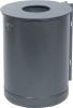 Abfallbehälter 50l D.360xH.510mm ungelocht anthr.-eisenglimmer m.U-Profil
