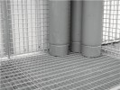 Gitterrostboden L.2100xB.1500mm f.Gasflaschencontainer verz.