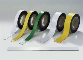 Magnetband gelb B.50mm L.10m/RL beschriftbar z.Schneiden