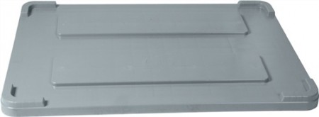 Deckel zu Großbehälter grau 470l, 565l, 695l PE f.Außenmaße L1200xB800mm