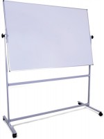 Schreibtafel B2000xH1200mm fahrbar weiß magnetisch m. Aluminiumrahmen