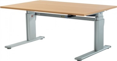 Schreibtisch B1200xH660-1310mm elektrisch verstellbar Ahorn