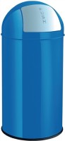 Abfallsammler 30l blau H.650xD.300mm Einwurfklappe Edelstahl
