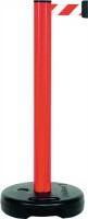 Gurtpfosten rot Gurt rot/weiß Standfuß befüllbar PVC H.970 Gurt-L.3,7m