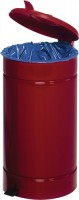 Tretabfalleimer D.450xH700mm rot/rot f.60l Kunststoffsack