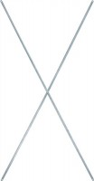 Diagonalkreuz H.2500xB.890mm verzinkt für Schwerlastregal