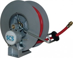Schlauchaufroller f.Luft/Öl/Wasser DN 10 max.15 bar Schlauch-L.15m m. SCS-System
