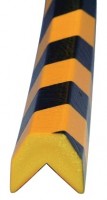 Schutzprofil Eckschutz Typ AA gelb-schwarz L.5000mm selbstklebend