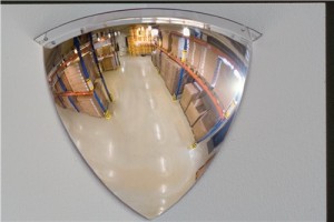 Kuppelspiegel 1/4 Spiegel 180 Grad Sichtfeld D.600mm Acryl