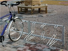 Fahrradklemmbügel 2er verz.90 Grad z. Einbetonieren f.Reifenbreite 43 u. 53 mm