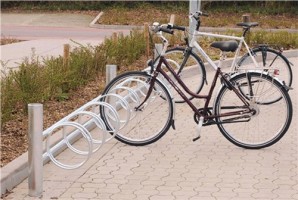 Fahrradständer 4er feuerverz.hoch/tief z.Einbetonieren L.2000 einseit.Grundmodel