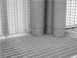 Gitterrostboden L.2100xB.1085mm f.Gasflaschencontainer verz.