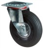 Lenkrolle Duchmesser 400mm Tragfähigkeit 250kg Luft-Rad Platte 150x150mm