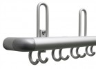 Endabschluss links für Wandgarderobe Aluminium, 40mm, Meterware