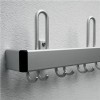 Endabschluss links für Wandgarderobe Aluminium, 55mm, Meterware