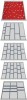 Schubladen-Unterteilung 133-teilig f. 5 Schubladen f. Schrank H1019xB1005xT736mm