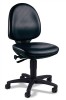 Arbeitsdrehstuhl schwarz Kunstleder Sitz-H.420-550mm Muldensitz