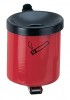 Sicherheitswandascher rot m.Kippvorrichtung H.100xD.90mm