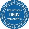 Mehrjahres-Prüfplakette Geprüft nach DGUV3 16-25 30mm selbstkl. Btl. a 100 St.