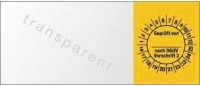 Mehrjahres-Kabelprüfplakette nach DGUV3 16-25 25x60mm selbstkl. Btl. a 100 St.