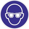Folie Augenschutz benutzen D.200mm blau/weiß ASR A1.3 DIN EN ISO 7010