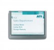 Türschild ABS B.149xH.105,5mm Sichtfenster Acryl Rücken graphit