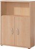 Schrank H1115xB800xT362mm 2 Böden 2 Türen Ahorn/Ahorn 3 OH (1 OH offen)