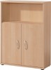 Schrank H1115xB800xT362mm 2 Böden 2 Türen Ahorn/Ahorn 3 OH (1 OH offen)