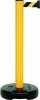 Gurtpfosten gelb Gurt schwarz/gelb Standfuß befüllbar PVC H.970 Gurt-L.3,7m