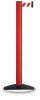 Gurtpfosten rot Gurt rot/weiß 1 Gurtband Alu.H.1000mm D.83mm Gurtlänge 3,7m