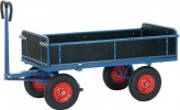 Handpritschenwagen m.4 Bordwänden L1200xB800mm Trgf.1000kg luftbereift