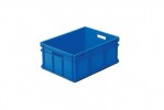 Lagerbehälter blau L800xB600xH320mm Seitenwände geschlossen
