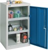 Umweltschrank m.2 Wannen 10l o.Belüftung H900xB500xT500mm enzianblau/lichtgrau